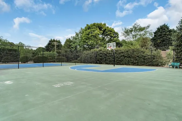a view of a house with outdoor space and entertaining space