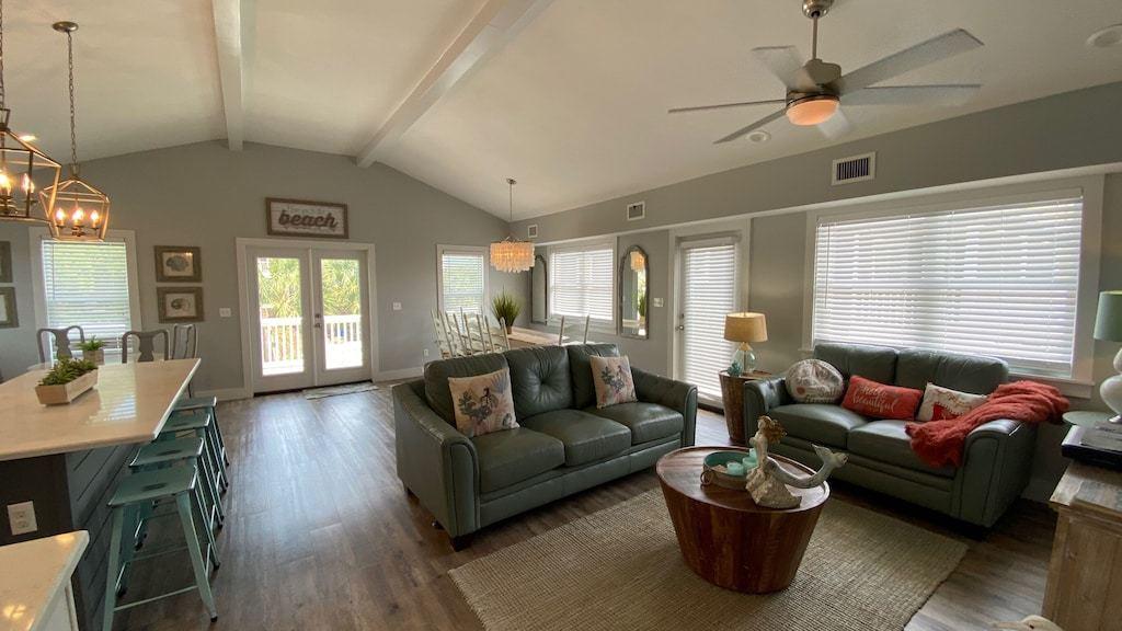 244 Magnolia Street Santa Rosa Beach, FL 32459 - Photo 4 of 32 a living room with furniture potted plant and a window