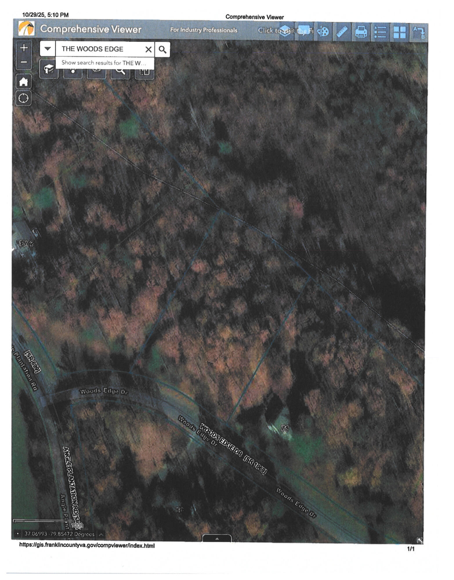 Lot 8 Woods Edge Road Rocky Mount, VA 24151 - Photo 3 of 3 a view of a dry yard with trees