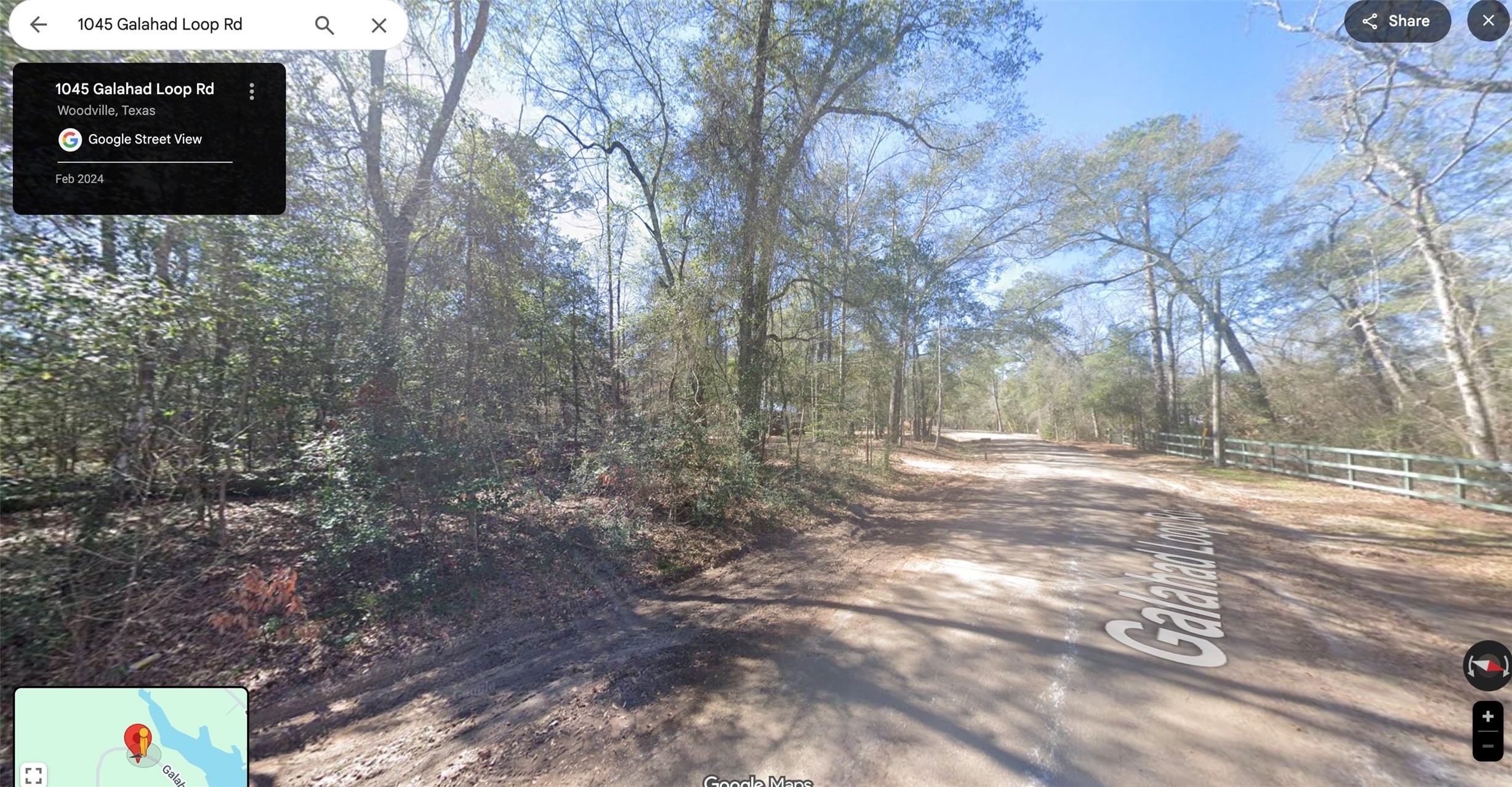 1045 Galahad Loop Road Ivanhoe, TX 75979 - Photo 2 of 6 a backyard of a house
