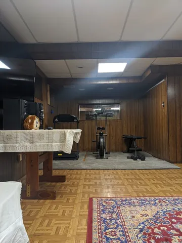 a view of wooden door