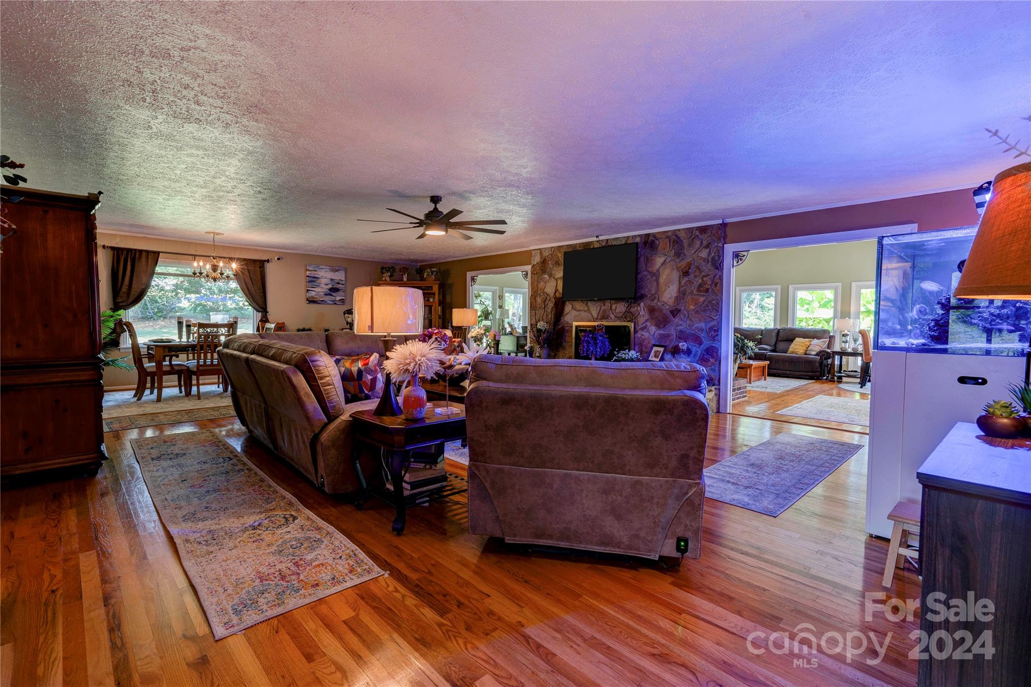 2352 Sheriff Allen Road Shelby, NC 28152 - Photo 7 of 48 a living room with furniture and a wooden floor