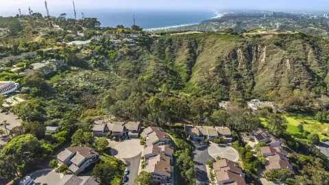 an aerial view of multiple house