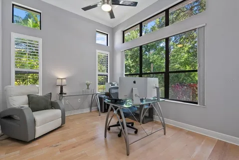 a living room filled with furniture