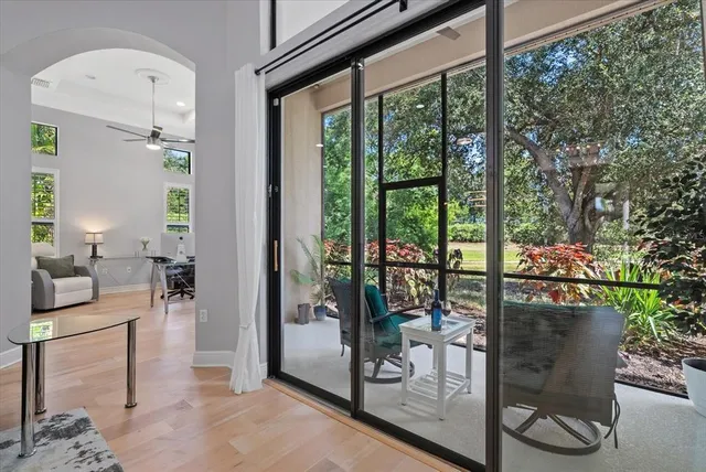 a view of a living room