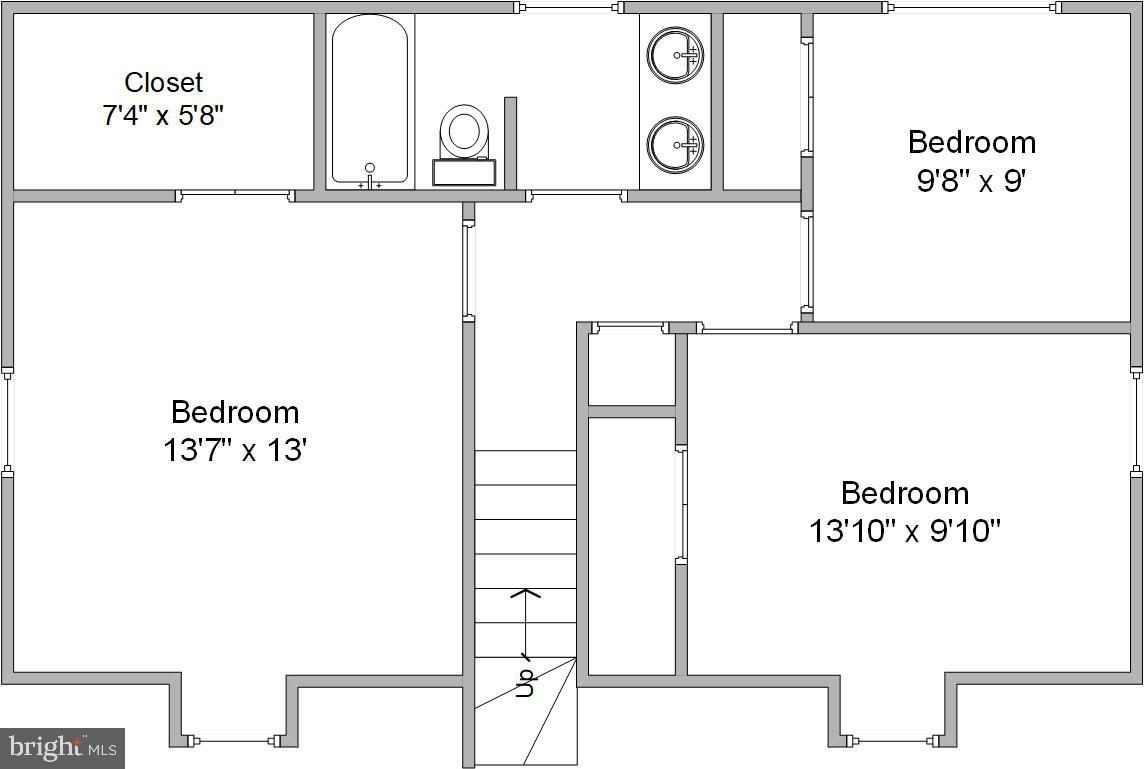 1724 Dublin Drive Silver Spring, MD 20902 - Photo 54 of 55 Bedroom Level Floor Plan