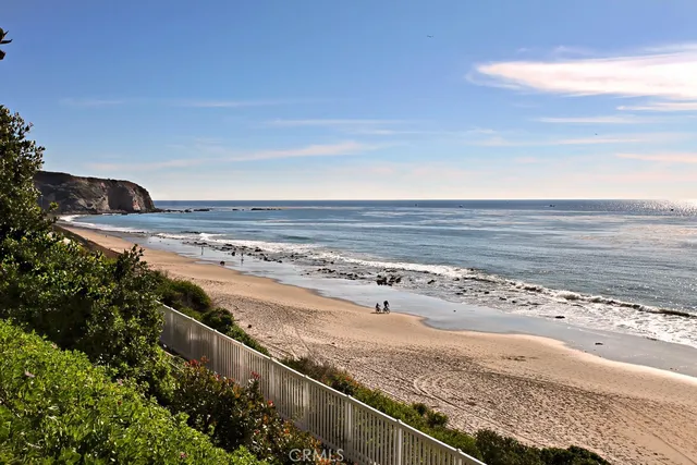 a view of beach and ocean
