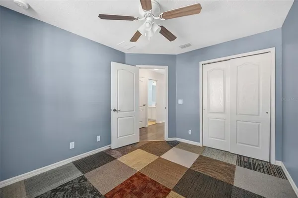 a view of an empty room and window