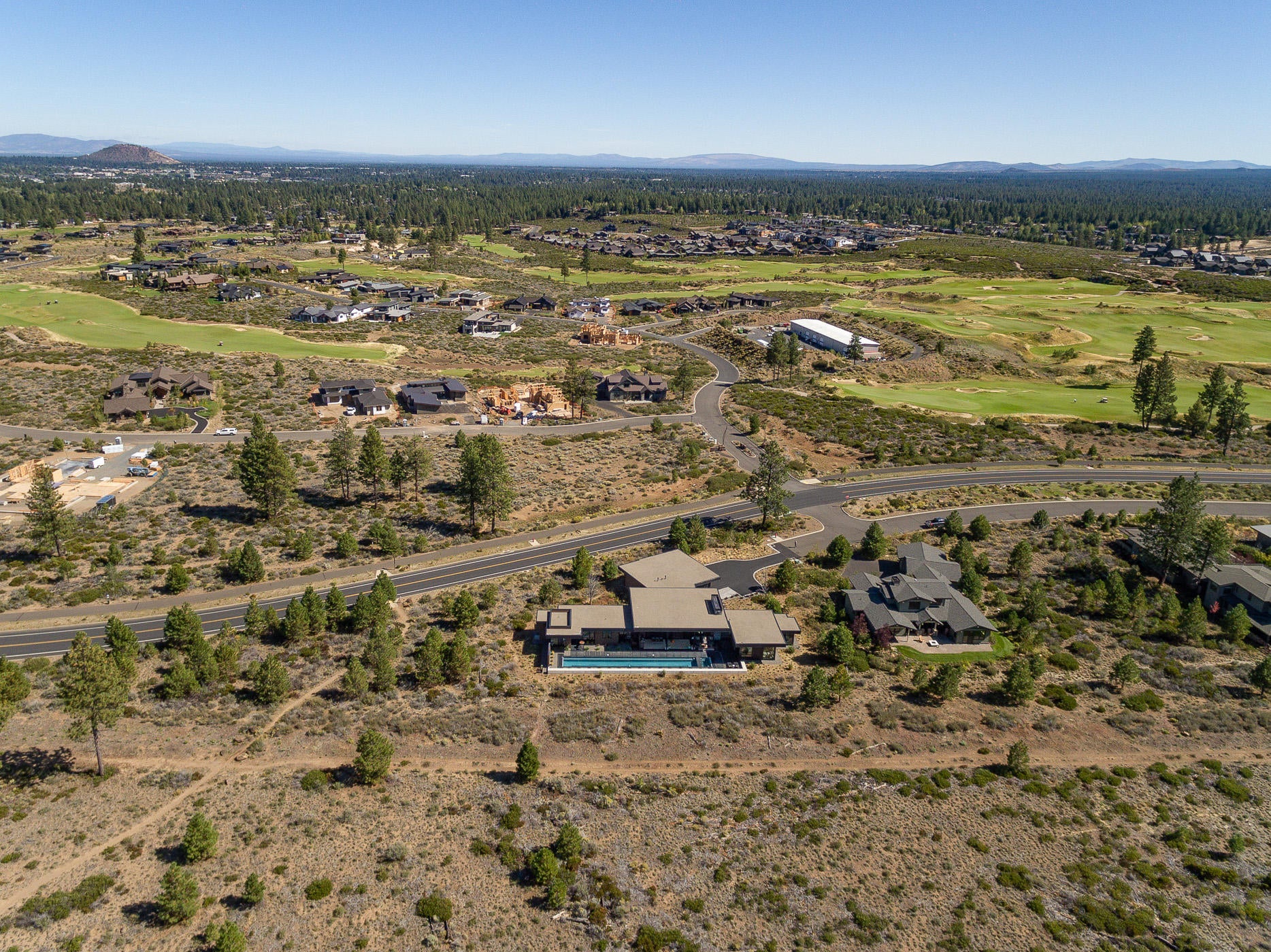 61381 Southwest Bonneville Loop Bend, OR 97702 - Photo 54 of 56 54Drone poolside overviewBonneville_Nata