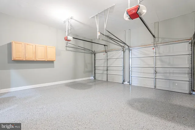 a view of a room with cabinets