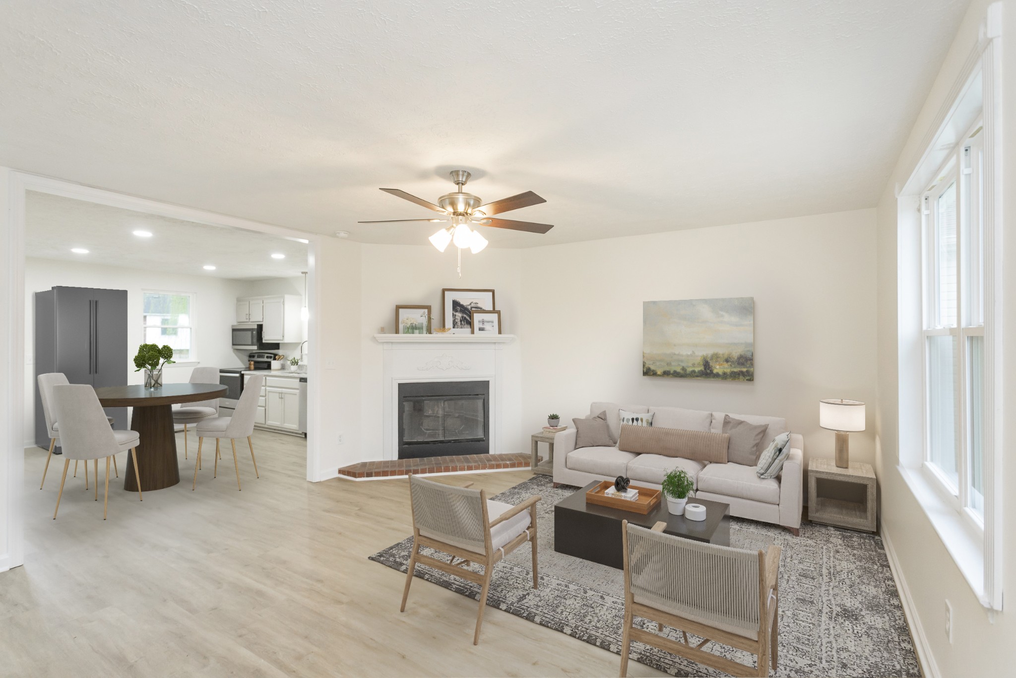 110 River Bend Road Hendersonville, TN 37075 - Photo 2 of 24 Virtually staged living room and kitchen