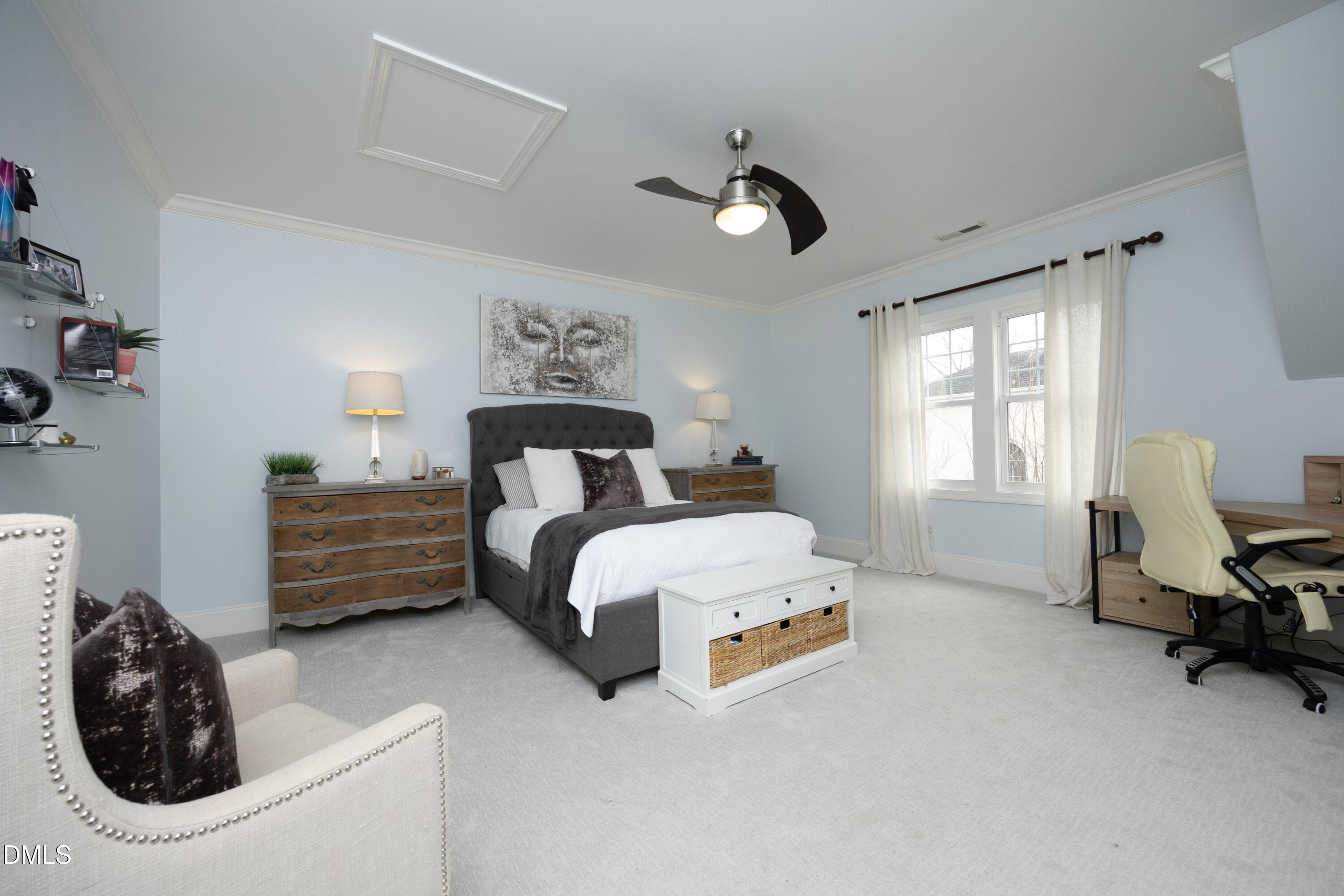 2608 St Marys Street Raleigh, NC 27609 - Photo 46 of 89 a bedroom with a bed and a window