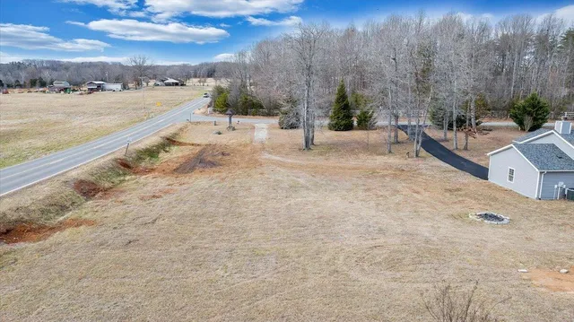 a view of a lake with houses