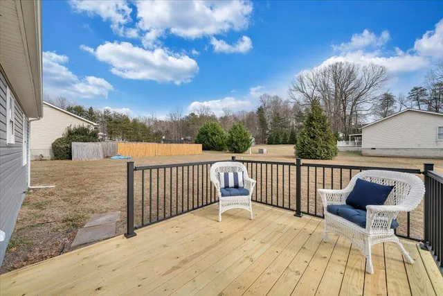 a view of a backyard of a house