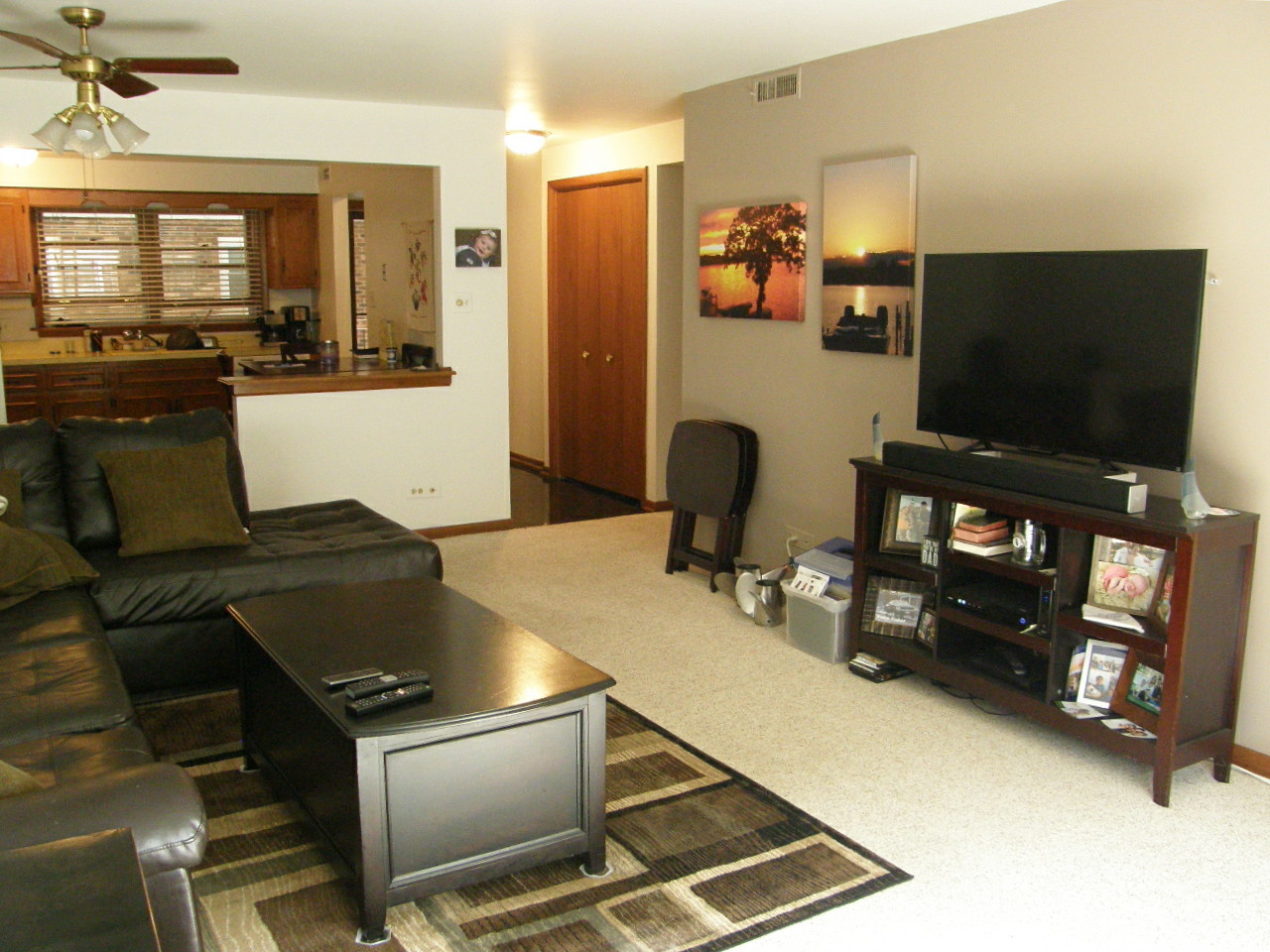 24 North Pistakee Lake Road, Unit 2D Fox Lake, IL 60020 - Photo 18 of 30 a living room with furniture and a flat screen tv