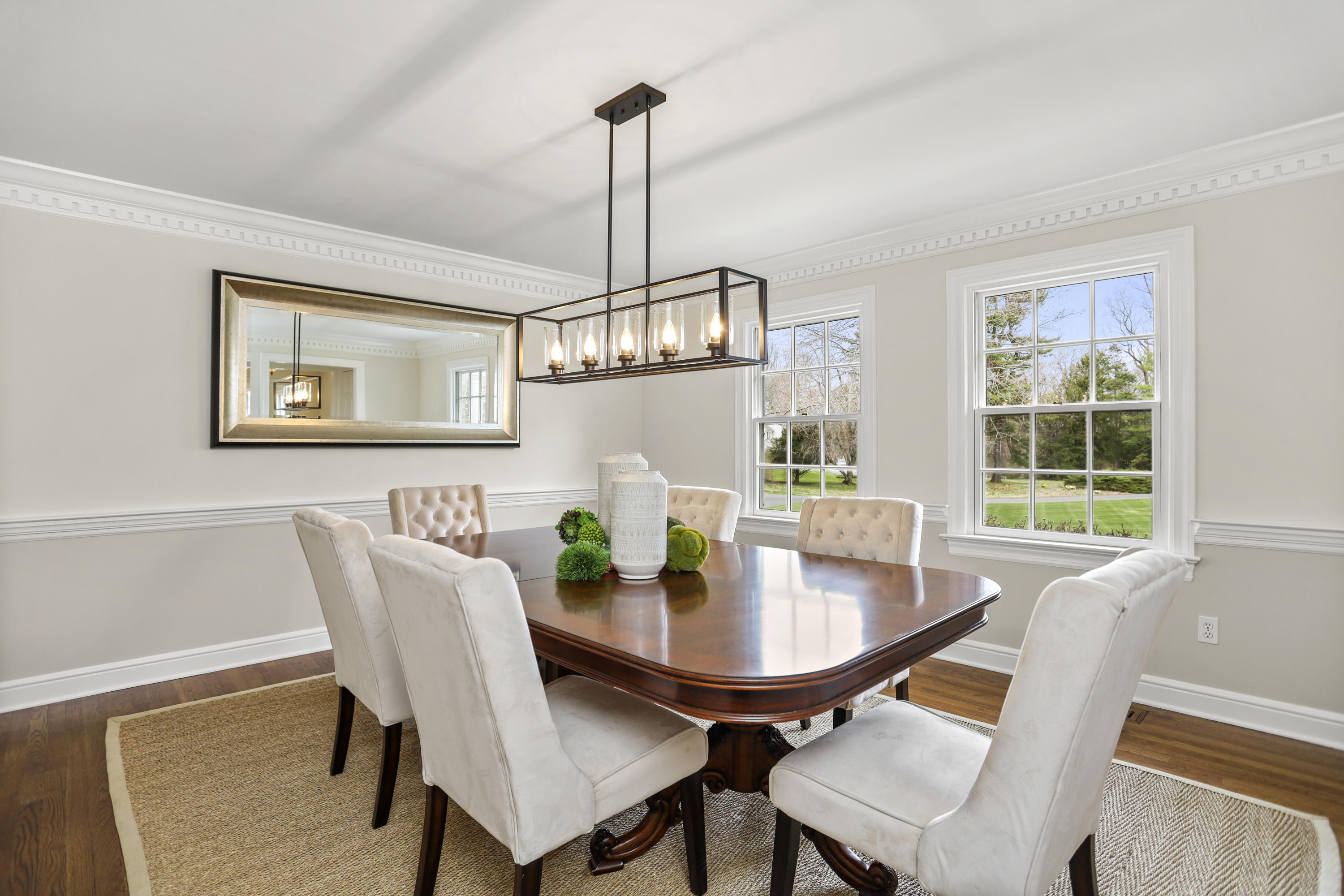 501 Brookside Road New Canaan, CT 06840 - Photo 13 of 38 a view of a dining room with furniture window and outside view