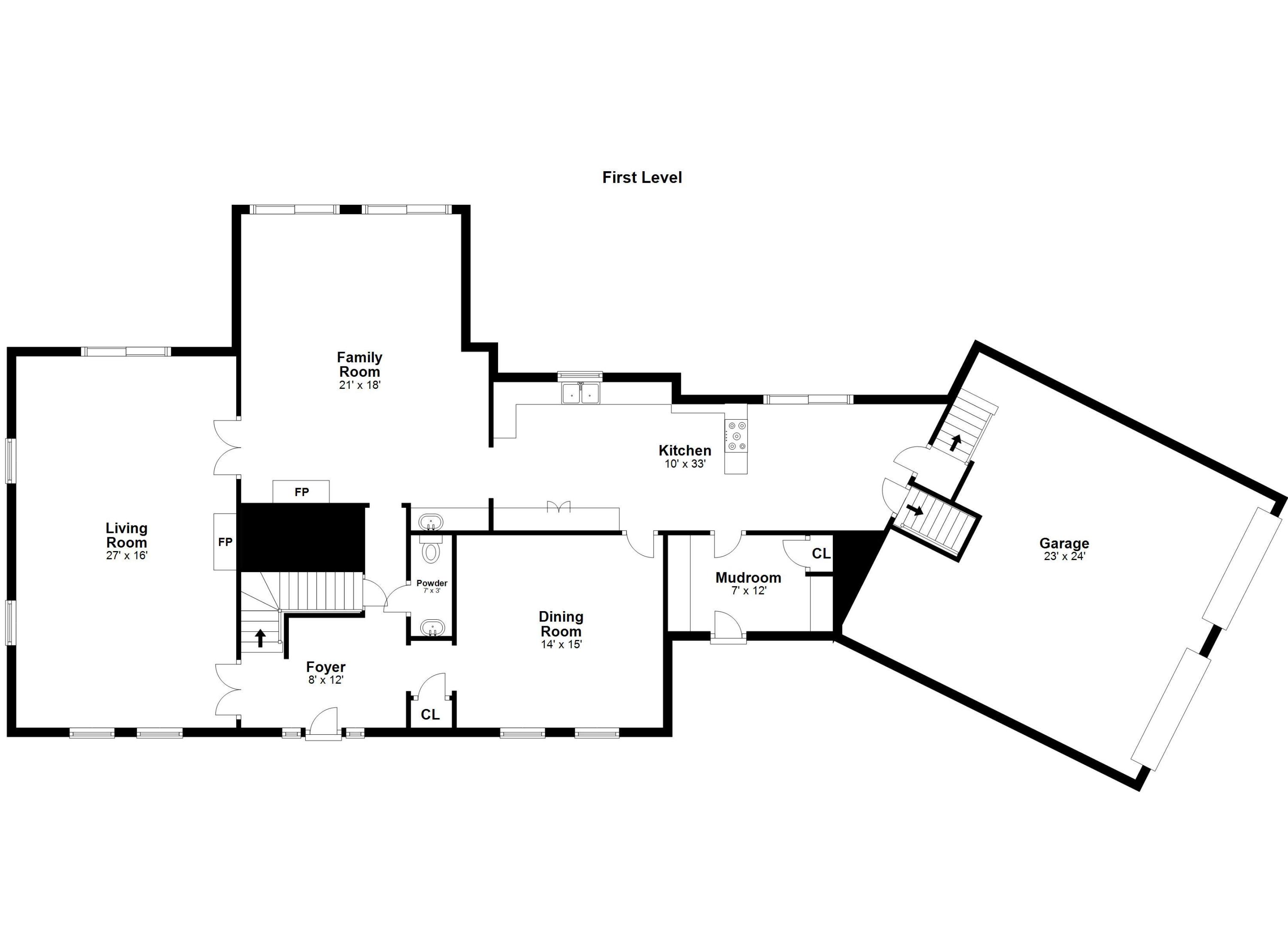 501 Brookside Road New Canaan, CT 06840 - Photo 35 of 38 a picture of floor plan