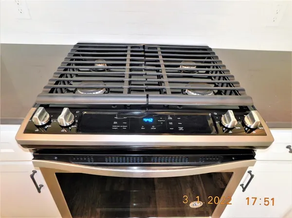 a close view of stove