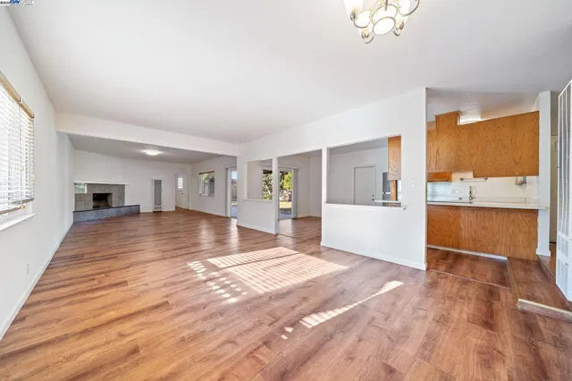 a view interior of the house and kitchen view