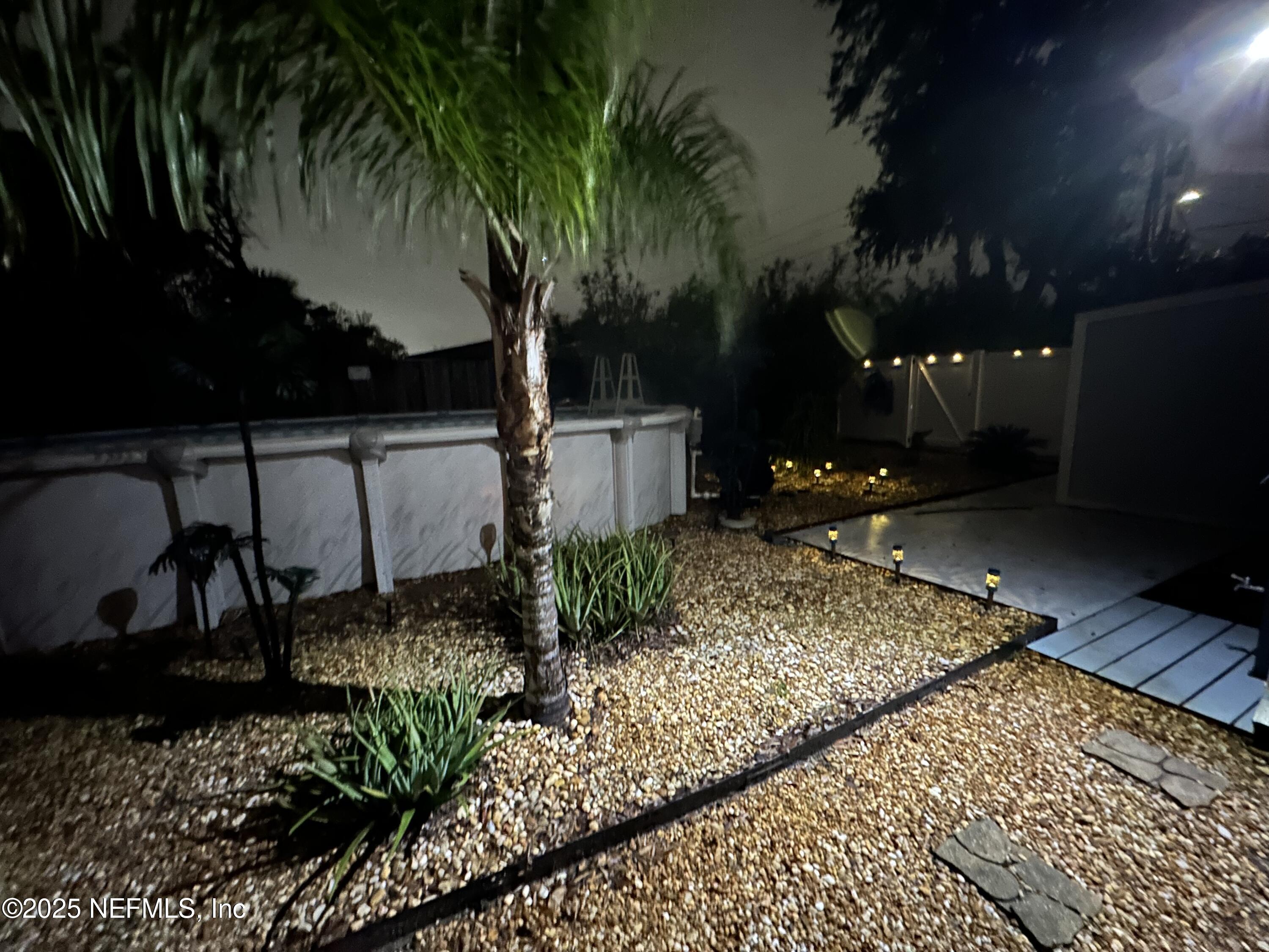 318 Royal Palms Drive Atlantic Beach, FL 32233 - Photo 36 of 39 BACK YARD AT NIGHT