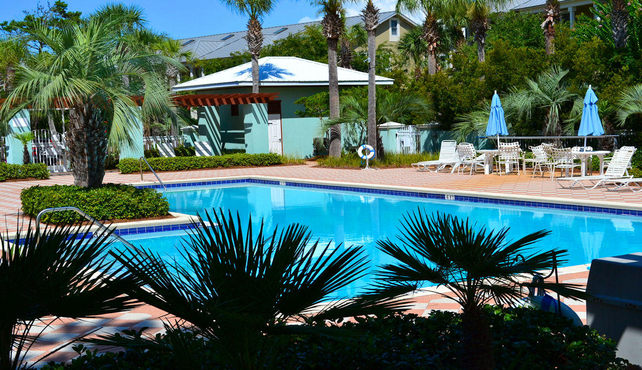 1740 South County Highway, Unit 110 Santa Rosa Beach, FL 32459 - Photo 10 of 22 a view of a swimming pool with a patio