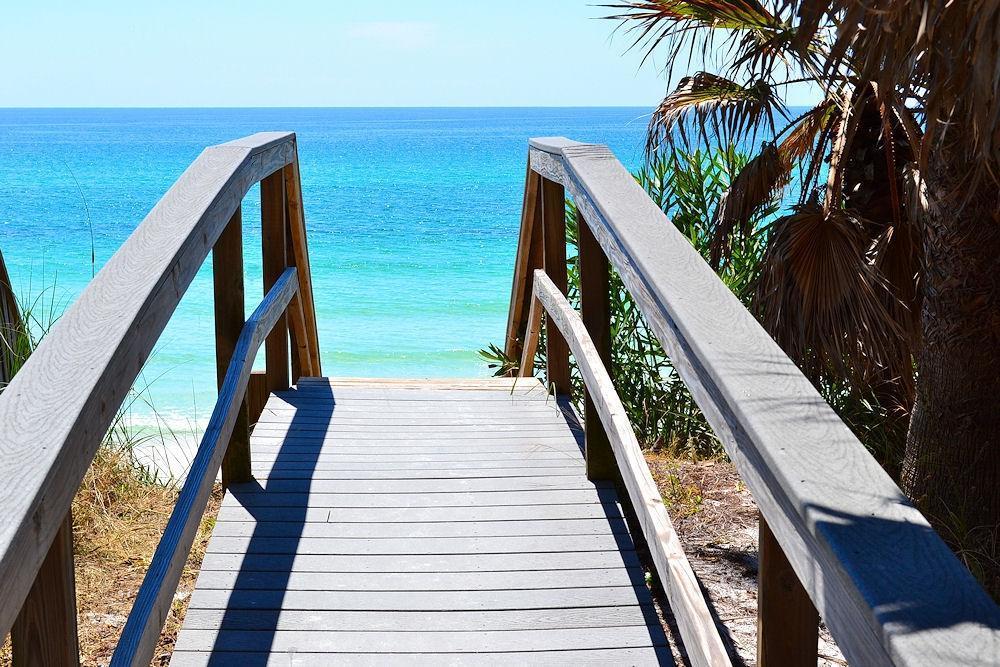 1740 South County Highway, Unit 110 Santa Rosa Beach, FL 32459 - Photo 12 of 22 a view of stairs and a patio