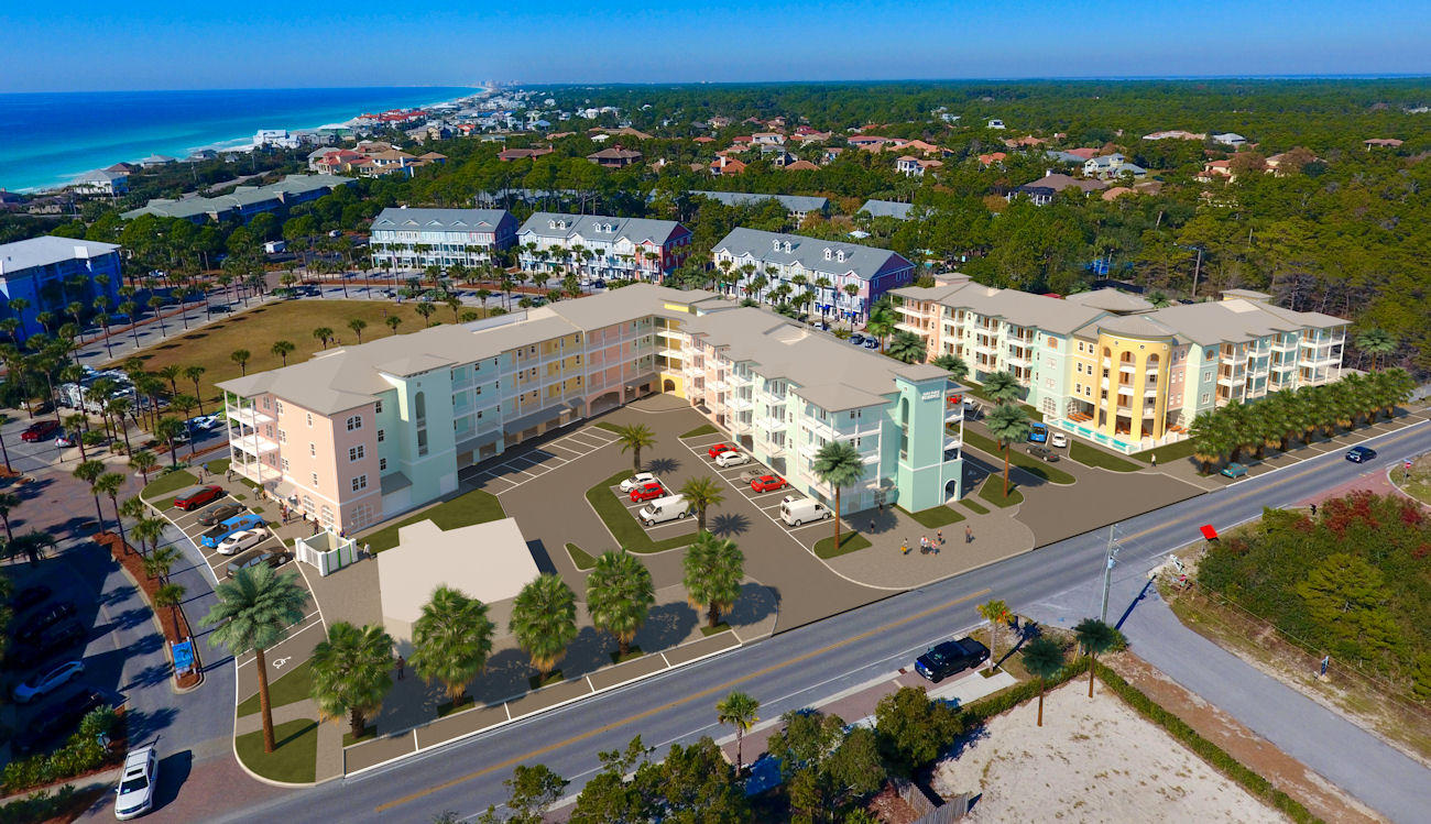 1740 South County Highway, Unit 110 Santa Rosa Beach, FL 32459 - Photo 7 of 22 a view of a city with an ocean
