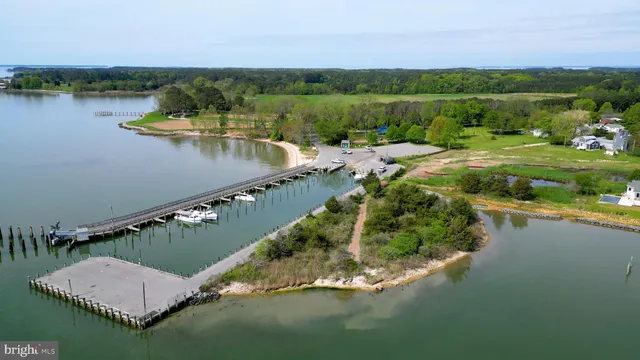 a view of a lake with a big yard