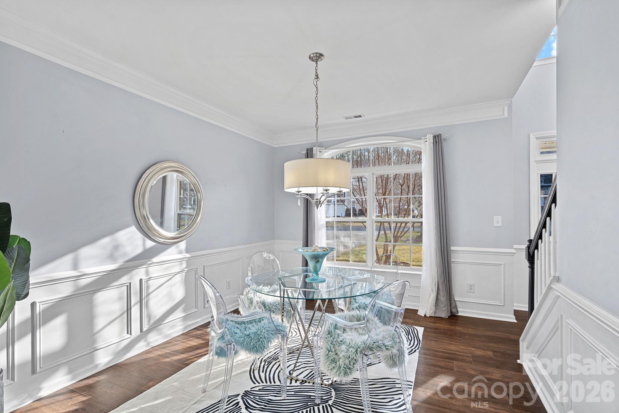 2017 East Foxwood Court Fort Mill, SC 29707 - Photo 6 of 33 a very nice looking dining room with furniture window and wooden floor