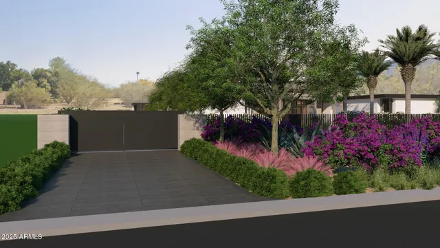 a view of a house with a street