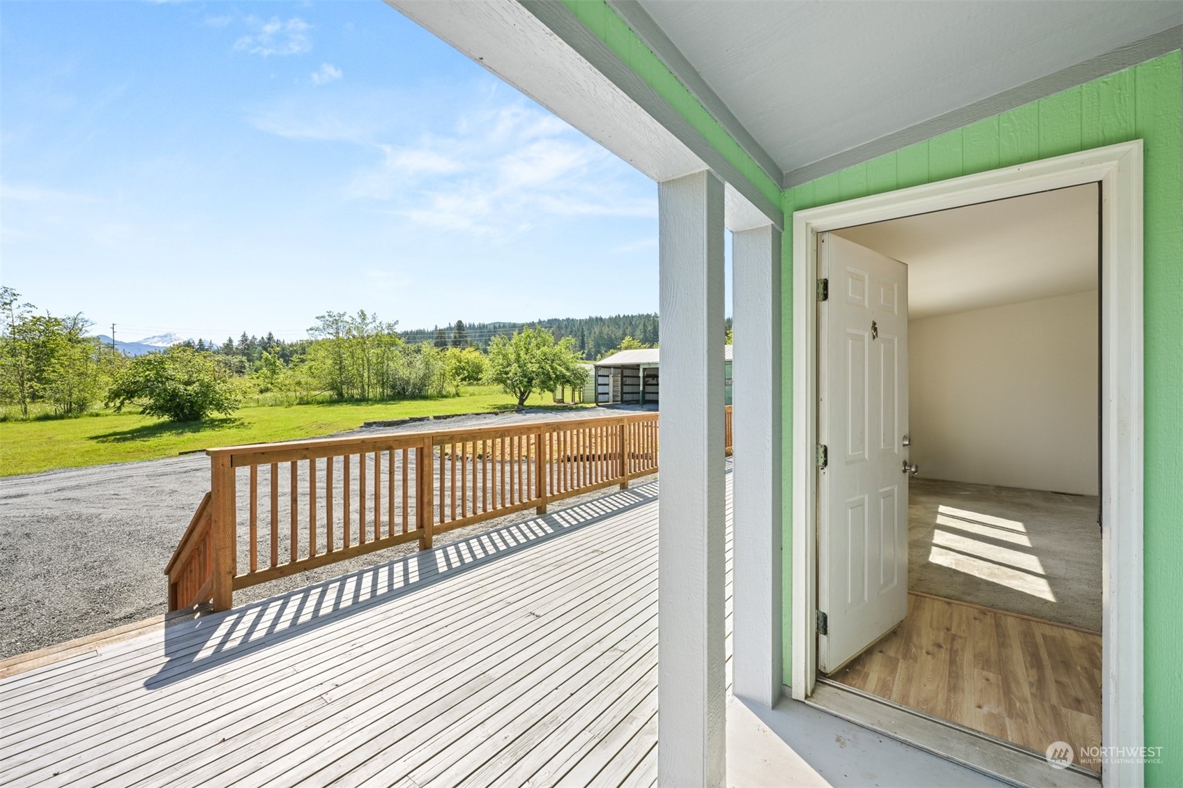 3323 East Smith Road Bellingham, WA 98226 - Photo 4 of 34 a view of balcony with wooden floor