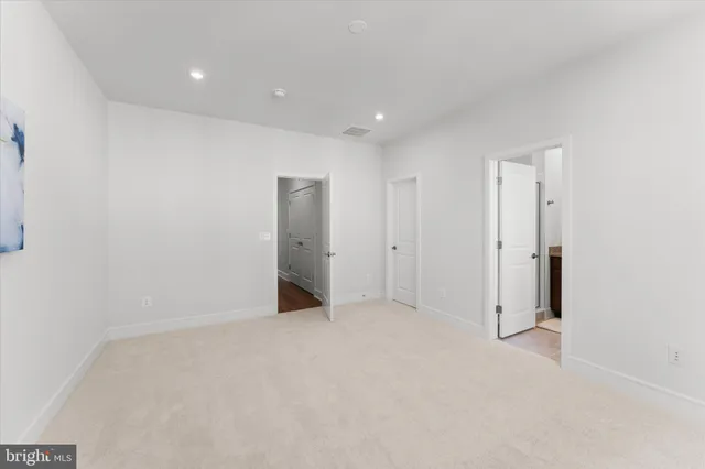 a view of an empty room