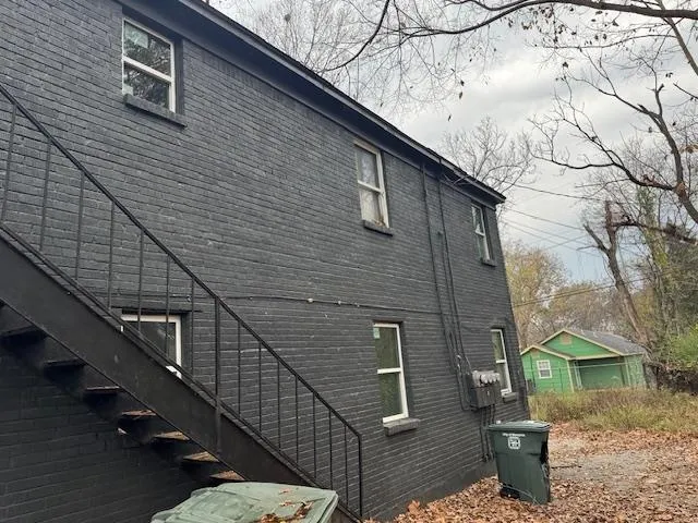 a backyard of a house