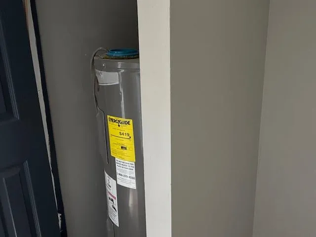 a bathroom with a window