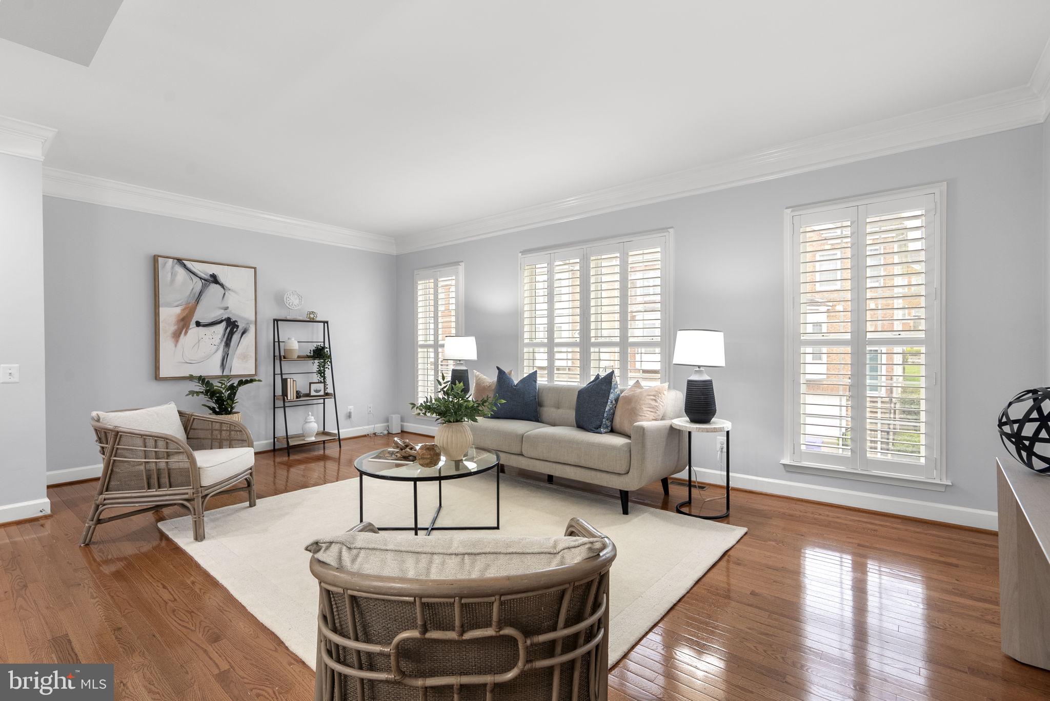 3222 Theodore R Hagans Drive Northeast Washington, DC 20018 - Photo 15 of 45 Living Room with shutters