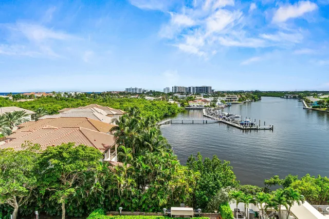 a view of a city from a terrace