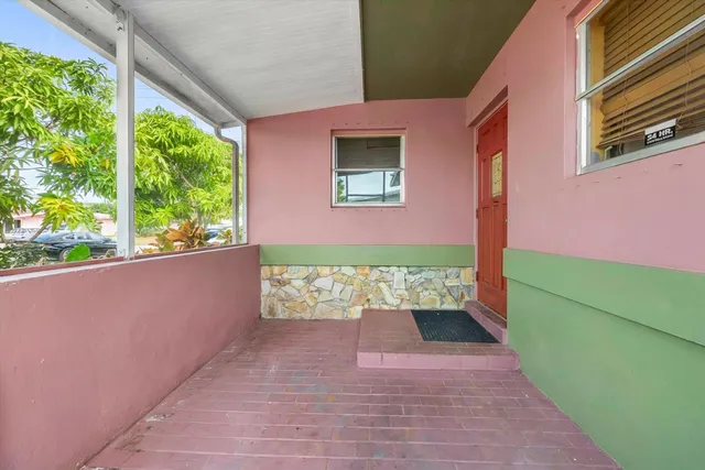 a view of front door