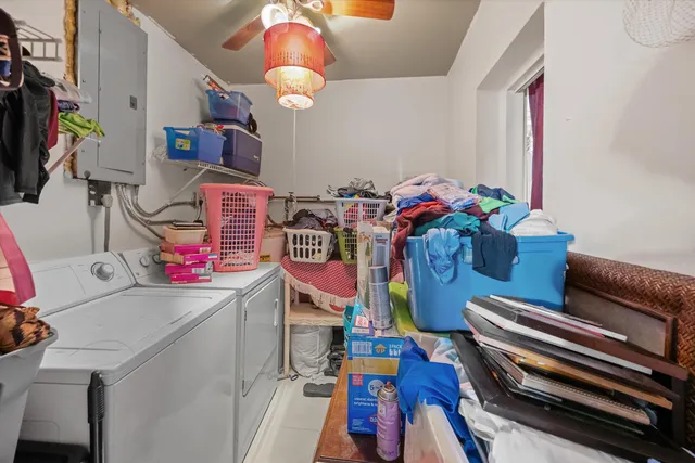 a view of storage and utility room