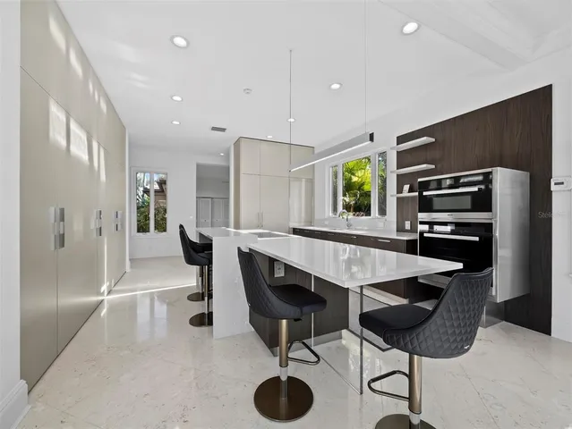 a workspace with furniture and window