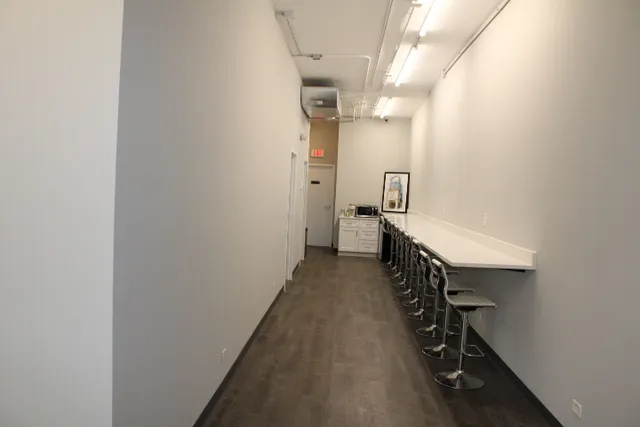 a view of hallway with stairs