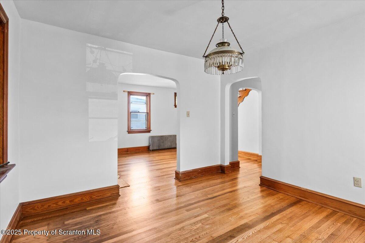 131 Stephenson Street Duryea, PA 18642 - Photo 13 of 28 a view of hallway with wooden floor
