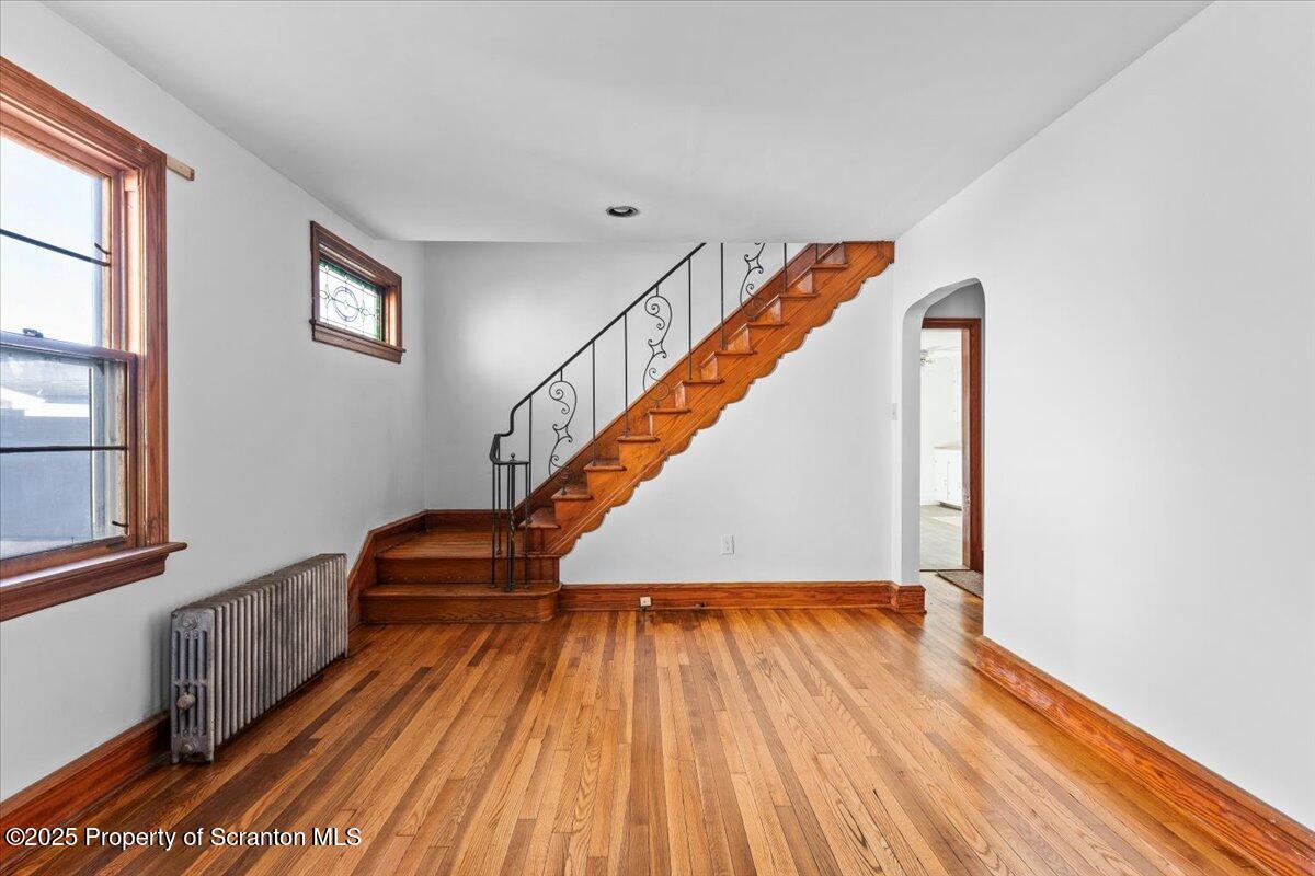 131 Stephenson Street Duryea, PA 18642 - Photo 8 of 28 a view of entryway with wooden floor