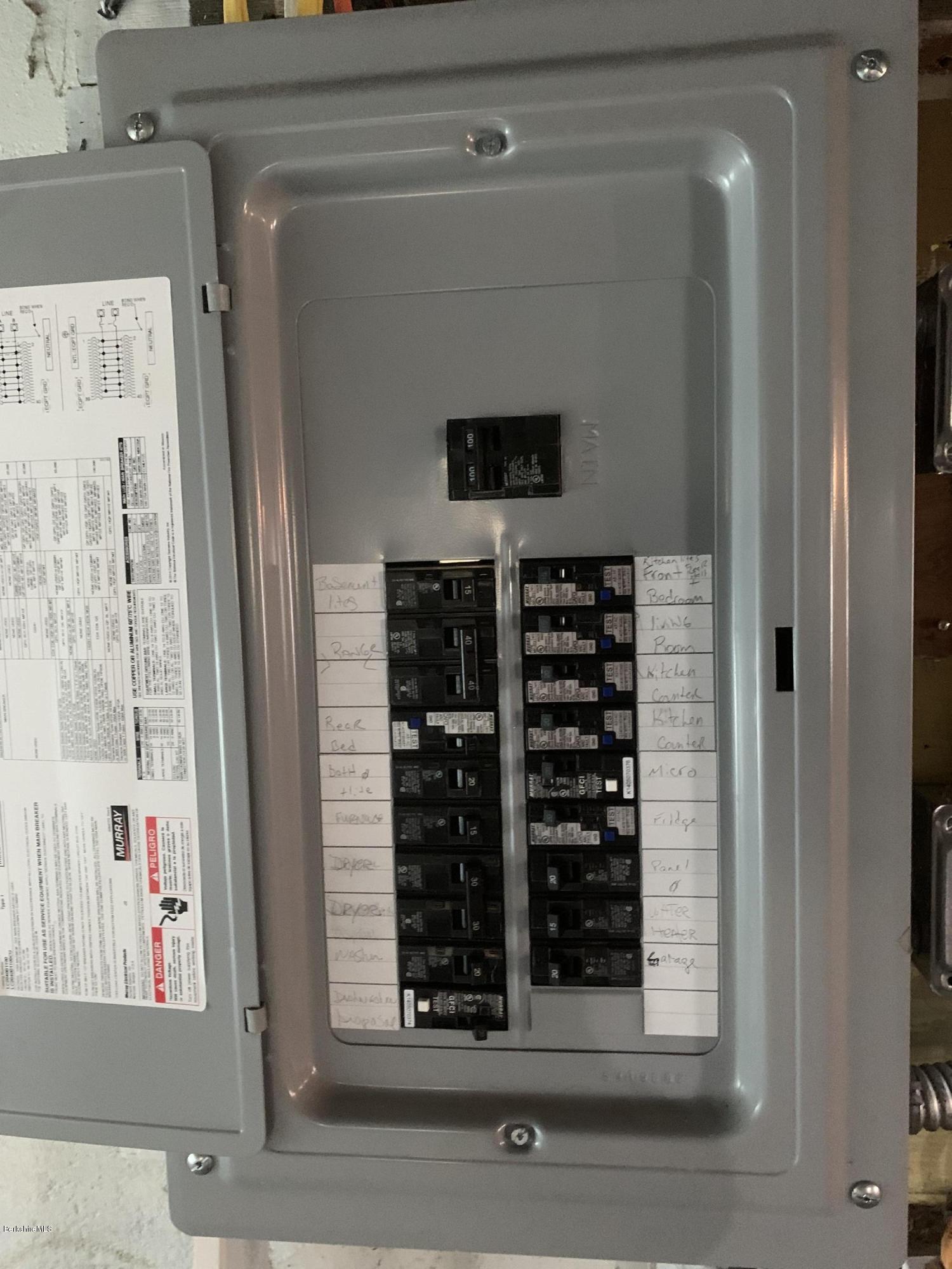 163 Cheshire Road Pittsfield, MA 01201 - Photo 42 of 45 Electric panel