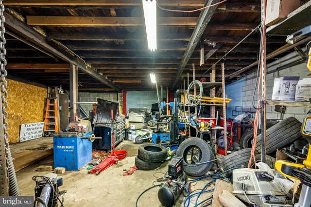 a view of a storage room with lots of stuff