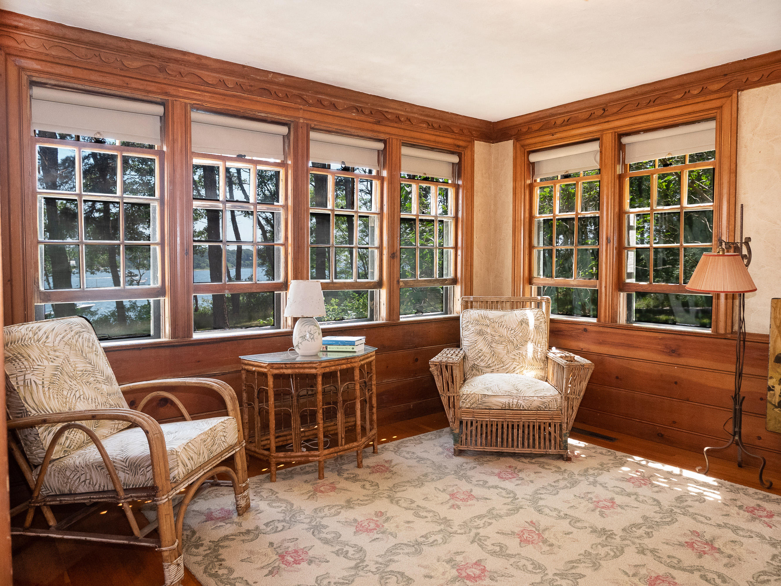 671 Old Post Road Cotuit, MA 02635 - Photo 18 of 36 a living room with furniture and a large window