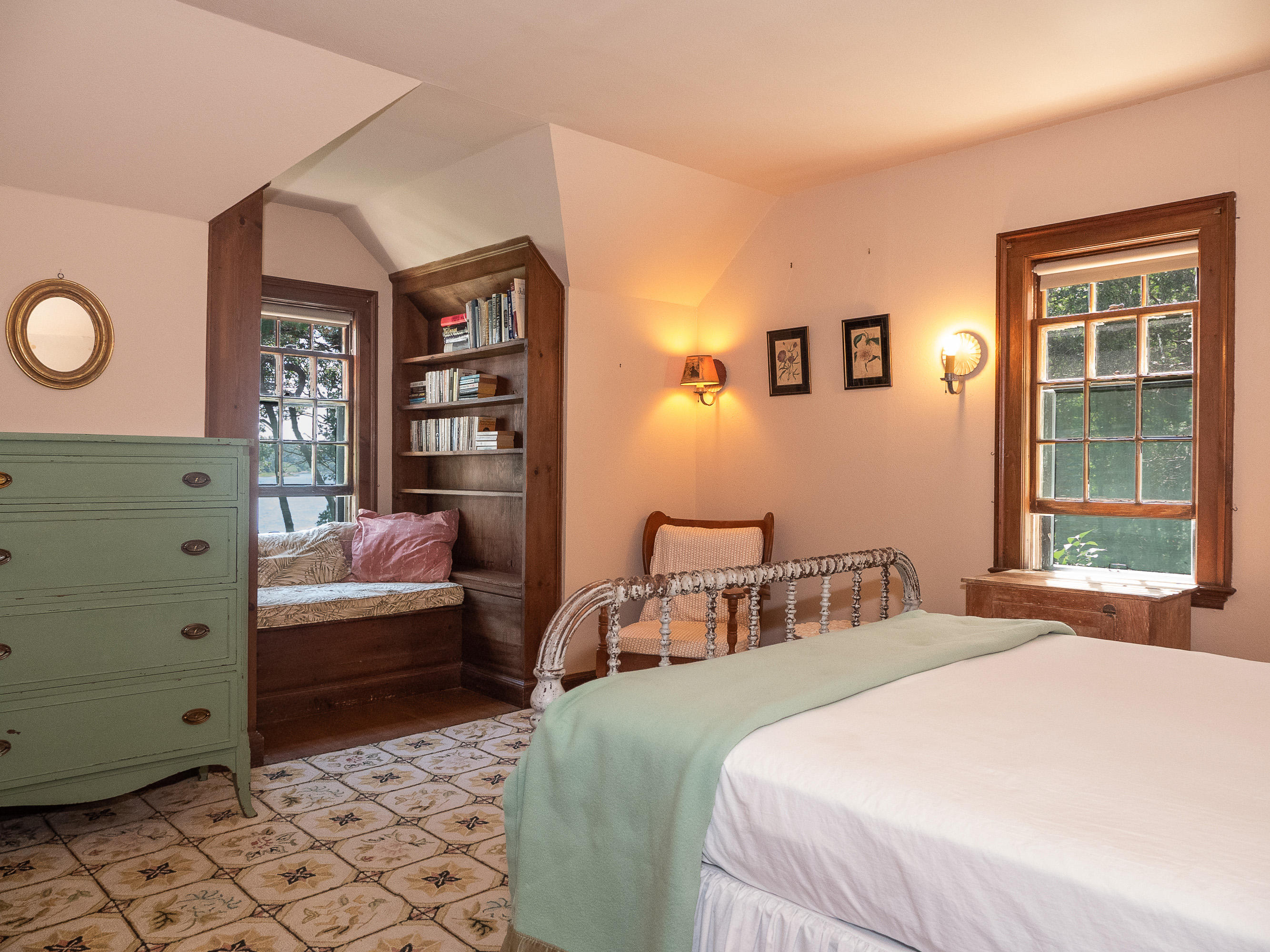 671 Old Post Road Cotuit, MA 02635 - Photo 21 of 36 a bedroom with a bed and wooden floor