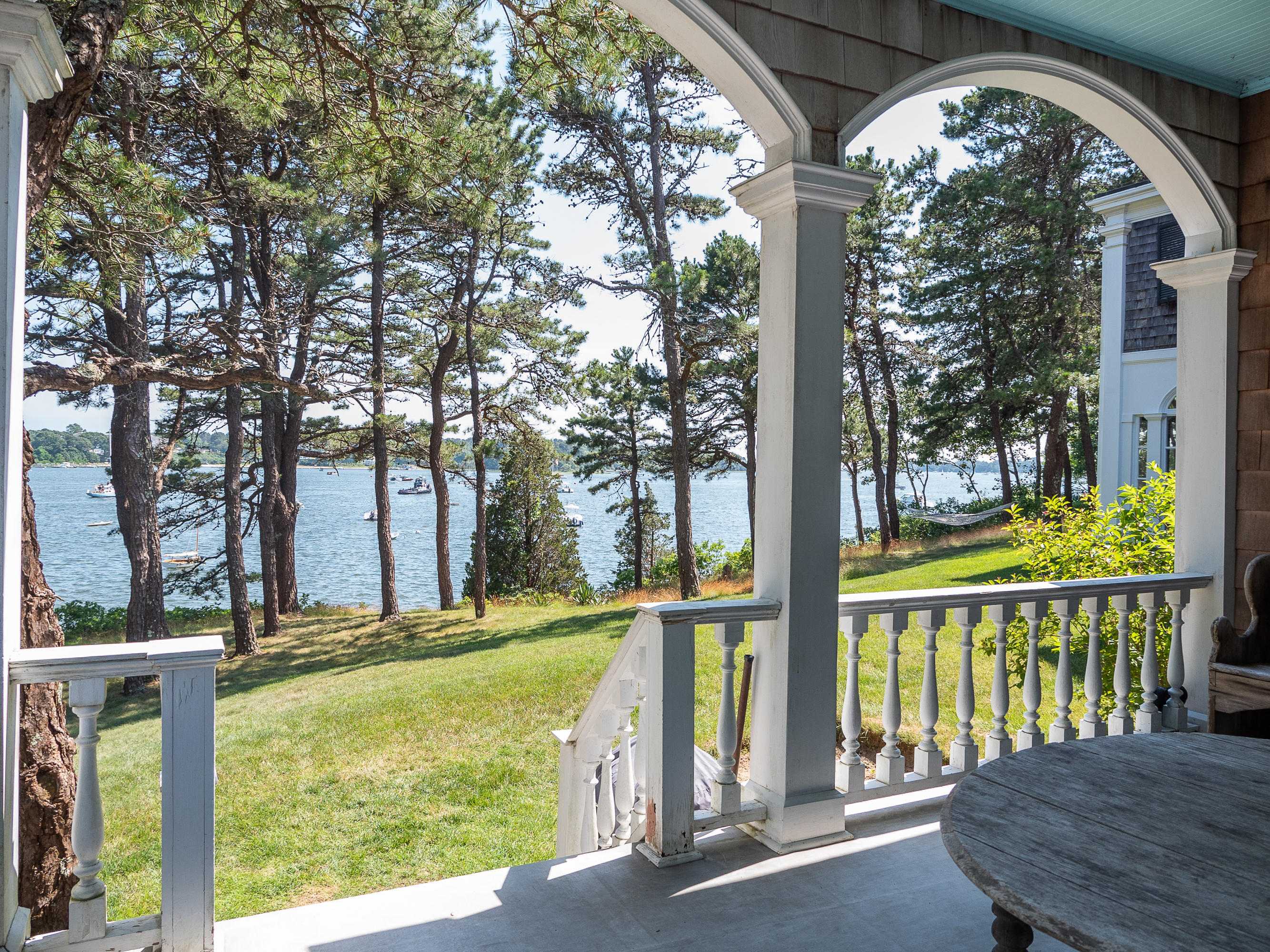 671 Old Post Road Cotuit, MA 02635 - Photo 24 of 36 a view of swimming pool from a balcony
