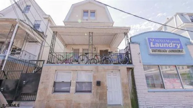 view of a building with a street