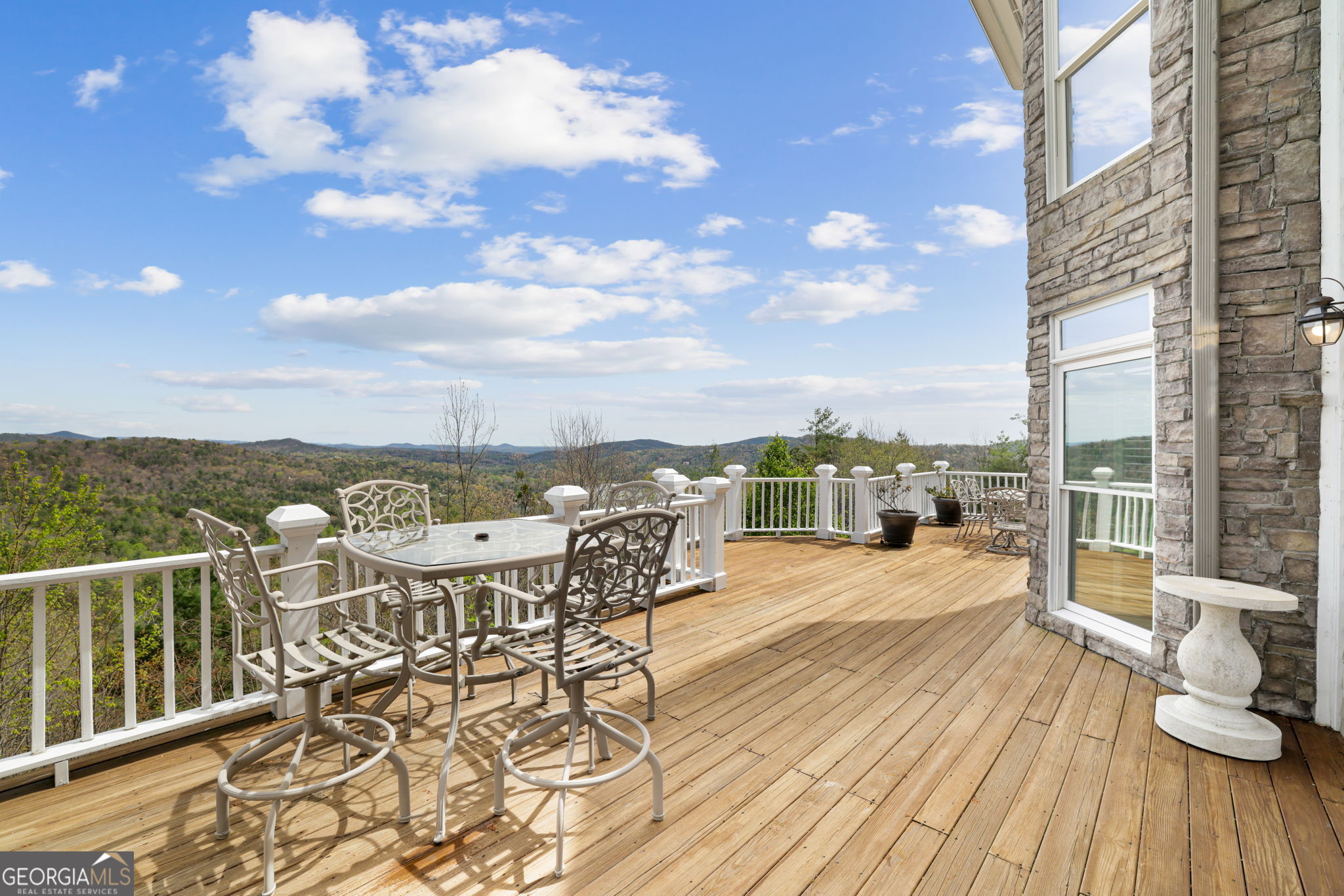 1171 Rabun Bluffs Drive Lakemont, GA 30552 - Photo 19 of 75 a view of a terrace with seating space