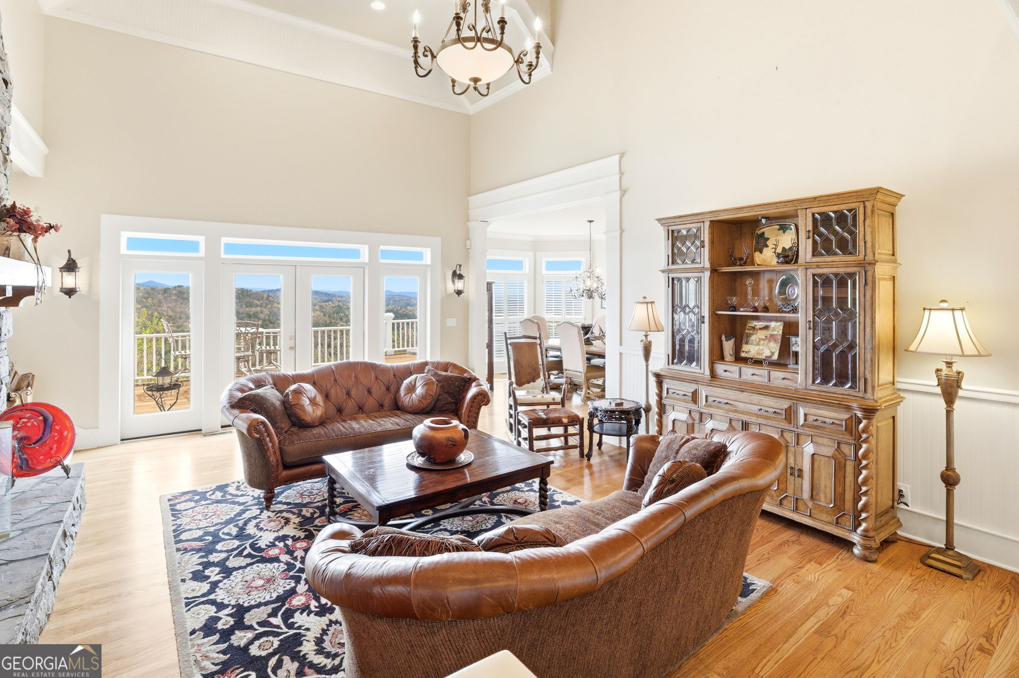 1171 Rabun Bluffs Drive Lakemont, GA 30552 - Photo 5 of 75 a living room with furniture and a large window